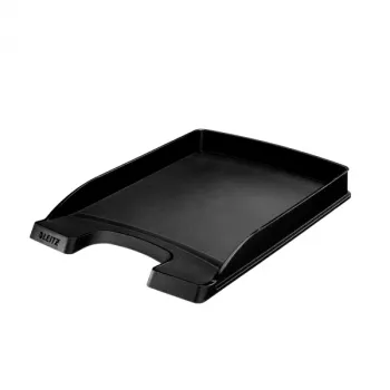 Leitz Madal pluss-kirjaalus, Plastikust, Must, A4, Ümbrik, Kiri, Märkmed, Paber, 242 x 330 x 32 mm, 255 x 357 x 35 mm