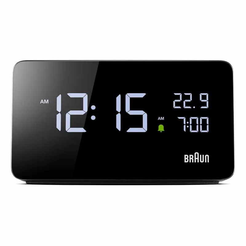 Braun BC20BEU seina-/lauakell Digitaalkell Ristkülik Must