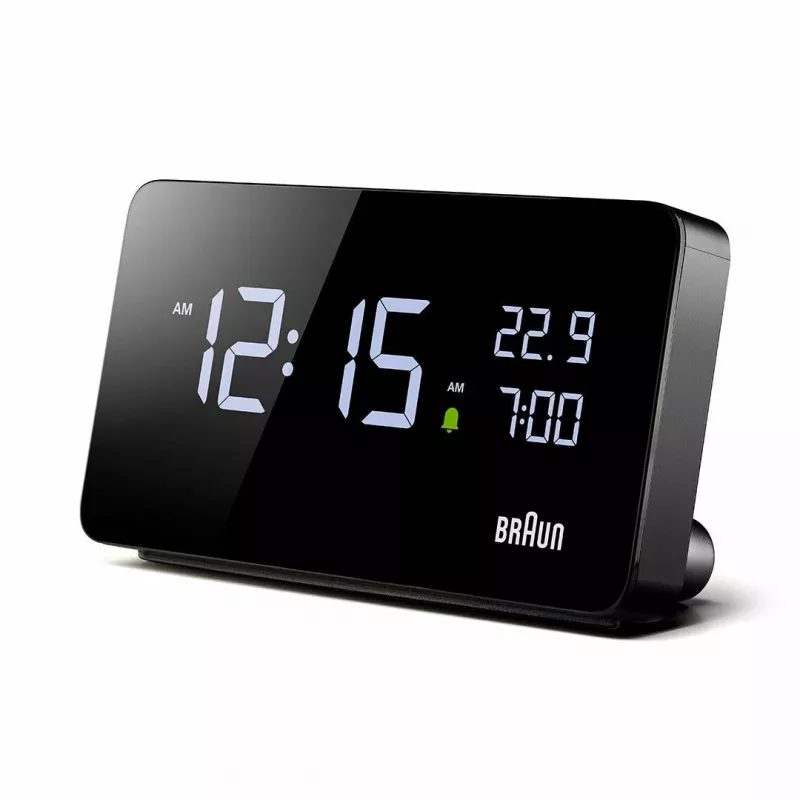 Braun BC20BEU seina-/lauakell Digitaalkell Ristkülik Must