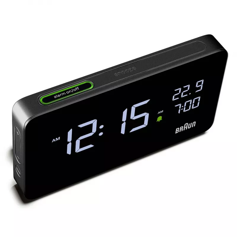 Braun BC20BEU seina-/lauakell Digitaalkell Ristkülik Must