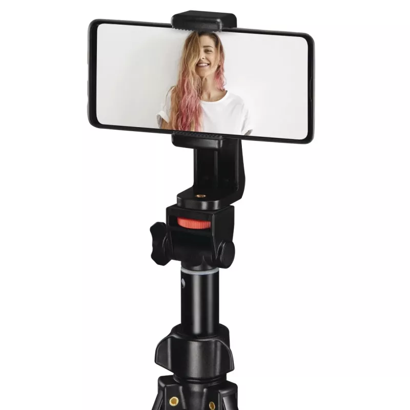 Statiiv Hama Rotary Smartphone II nutitelefonile ja digikaamerale, 3-jalgne, maksimaalne kandevõime 1 kg, kõrgus 41,5–150 cm, must