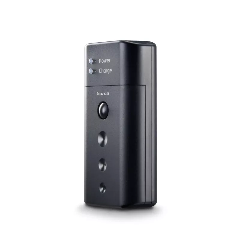 Akulaadija HAMA 00081390 digikaamera akudele – USB, Li-Ion ja NiMH ühilduv, 5V sisend