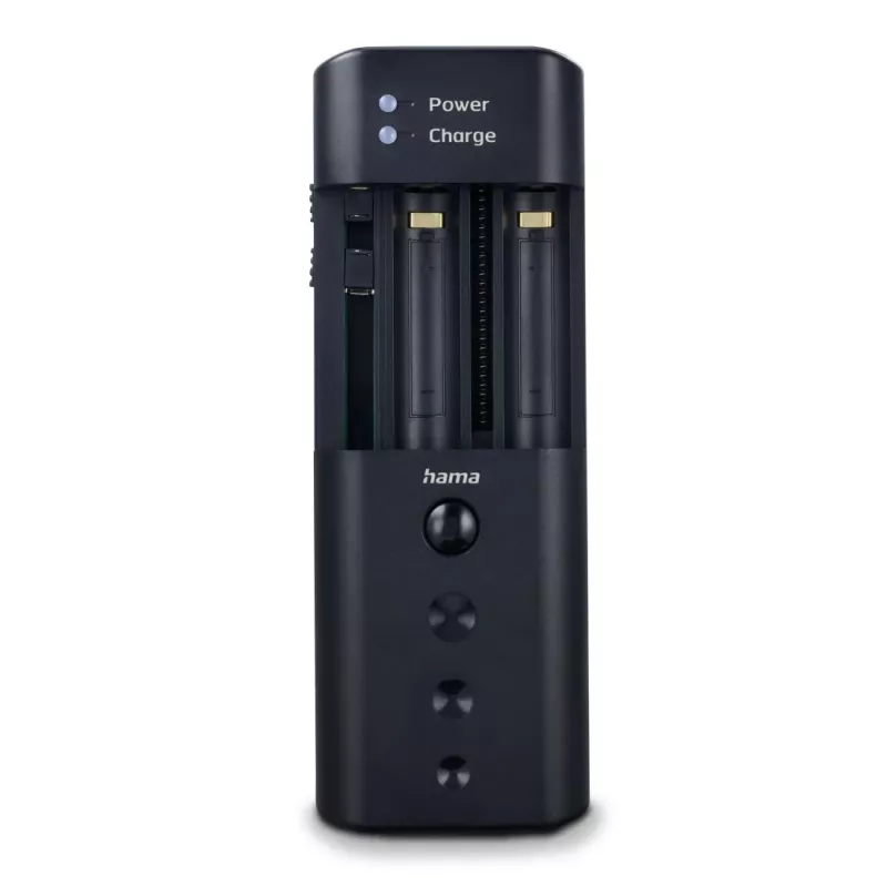 Akulaadija HAMA 00081390 digikaamera akudele – USB, Li-Ion ja NiMH ühilduv, 5V sisend