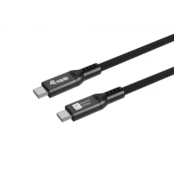 USB4 Gen 4x2 C-C-tüüpi kaabel EQUIP 1,2 m, 80 Gbps, PD240 W, 8K@60 Hz, must