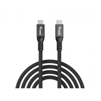 USB4 Gen 4x2 C-C-tüüpi kaabel EQUIP 1,2 m, 80 Gbps, PD240 W, 8K@60 Hz, must