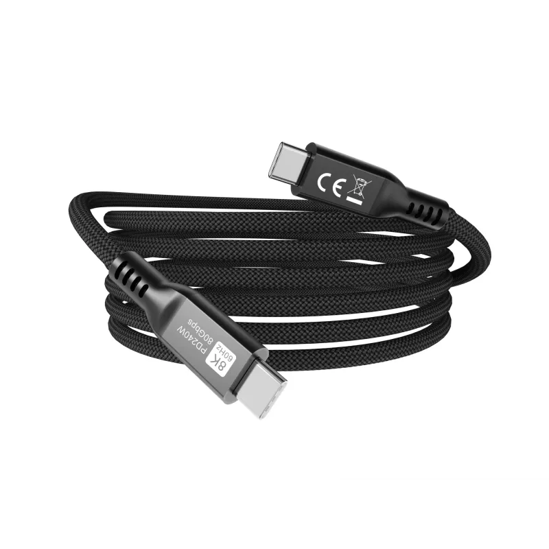 USB4 Gen4x2 C-C-kaabel EQUIP 2 m, 80 Gbps, PD 240W, 8K@60Hz, Must