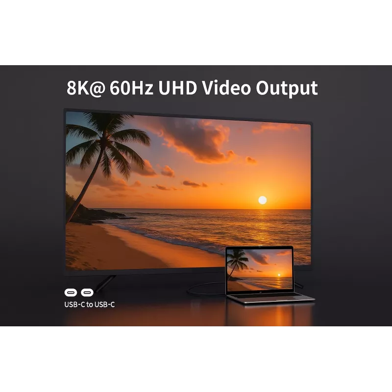 USB4 Gen4x2 C-C-kaabel EQUIP 2 m, 80 Gbps, PD 240W, 8K@60Hz, Must