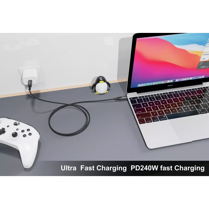 USB4 Gen4x2 C-C-kaabel EQUIP 2 m, 80 Gbps, PD 240W, 8K@60Hz, Must