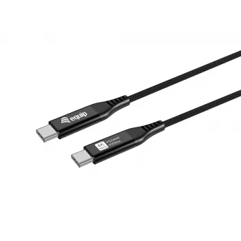 Equip USB 4 üliõhuke C-C-kaabel, 1,2 m, PD240W, 4K/60 Hz, 40 Gbps, must