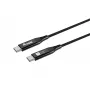 Equip USB 4 üliõhuke C-C-kaabel, 1,2 m, PD240W, 4K/60 Hz, 40 Gbps, must