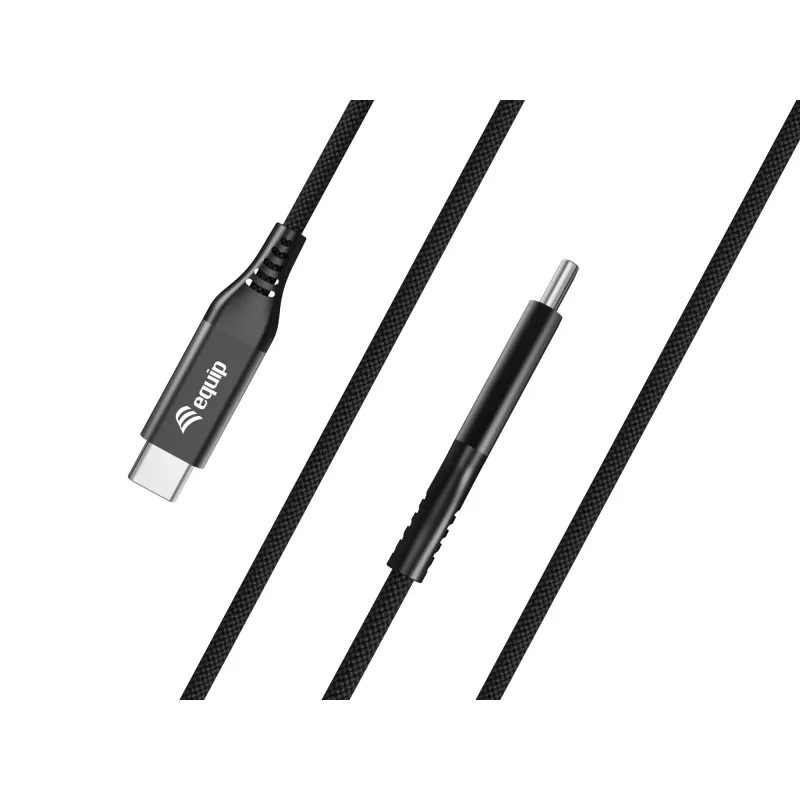 Equip USB 4 üliõhuke C-C-kaabel, 1,2 m, PD240W, 4K/60 Hz, 40 Gbps, must