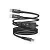 USB-C kuni 2x USB-C Y-laadimiskaabel EQUIP 1,5 m PD 140 W, USB 2.0, must