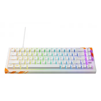 Mehaaniline mänguklaviatuur Cherry K5 Pro TMR Compact 65% QWERTY US, juhtmega USB, RGB, oranž/valge