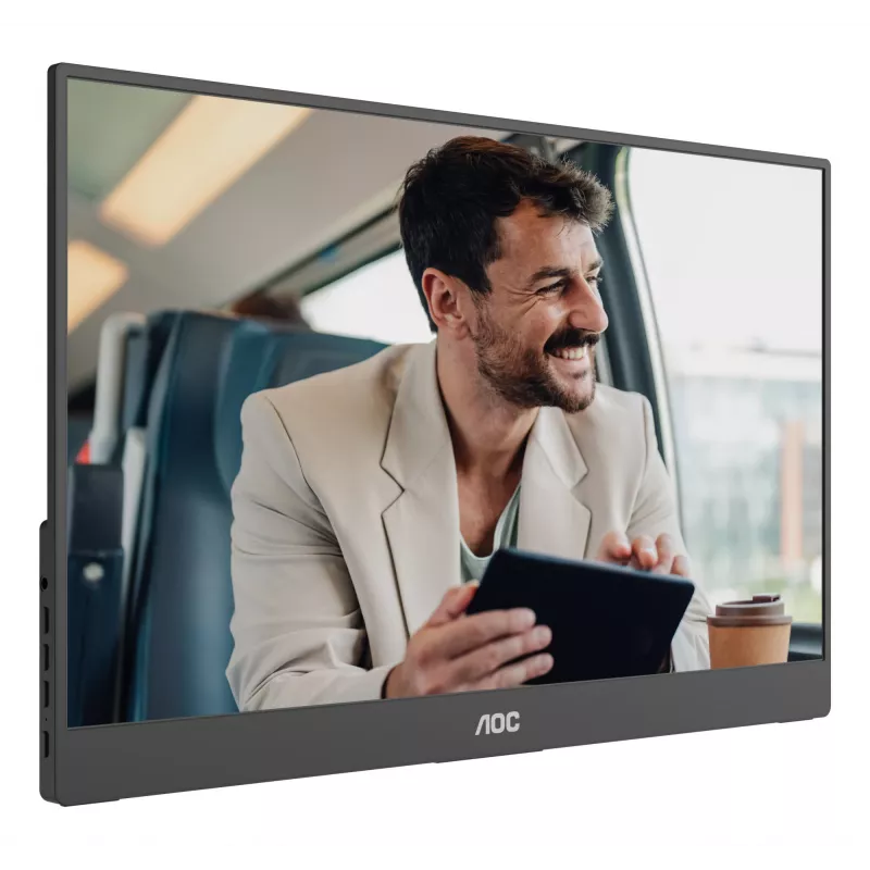 AOC 16T20E2 kaasaskantav teler/monitor Kaasaskantav monitor Must 39,6 cm (15,6 tolli) LED 1920 x 1080 pikslit