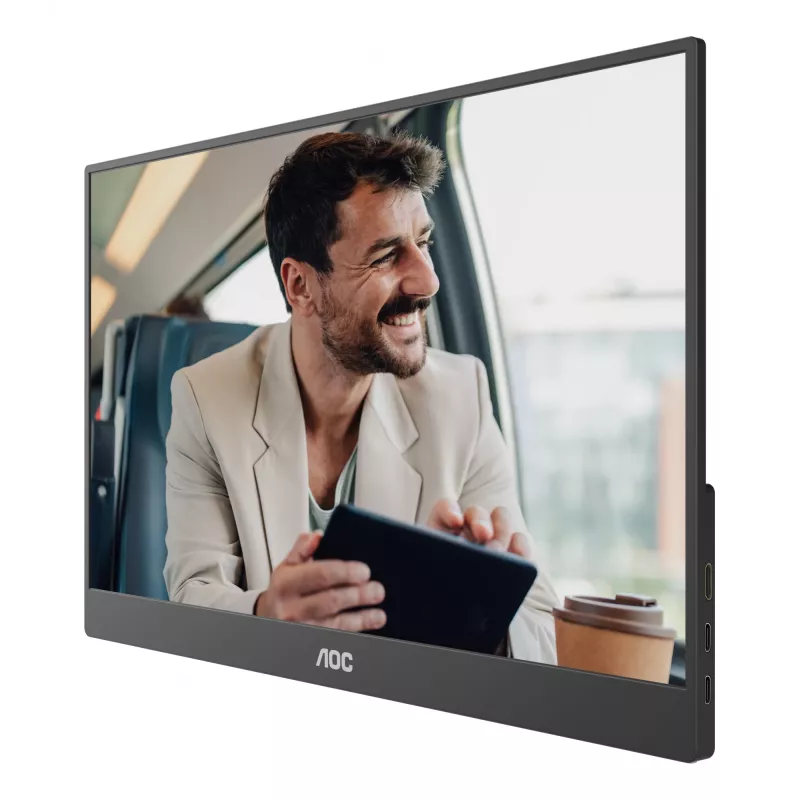 AOC 16T20E2 kaasaskantav teler/monitor Kaasaskantav monitor Must 39,6 cm (15,6 tolli) LED 1920 x 1080 pikslit
