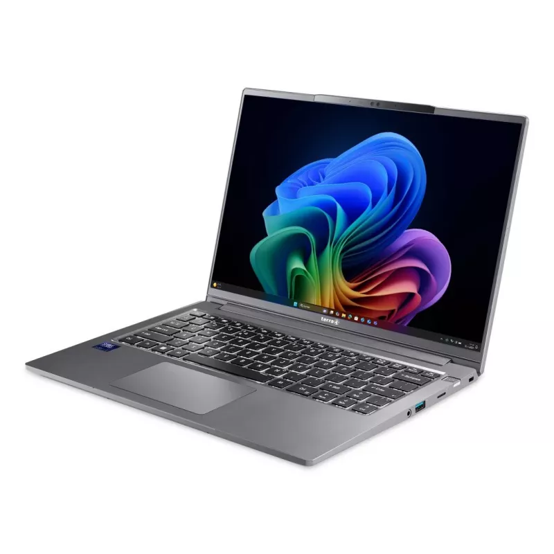 TERRA Mobile 1471L Copilot+ arvuti Intel Core Ultra 7 258V sülearvuti 35,6 cm (14 tolli) WUXGA 32 GB DDR5-SDRAM 1 TB SSD Wi-Fi 7 (802.11be) Windows 11 Pro German hall