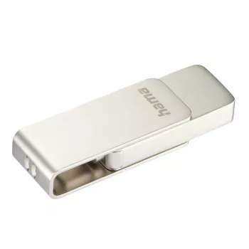 Hama Uni-C Rotate Pro USB-mälupulk 128 GB USB USB-C 3.2 Gen 1 (3.1 Gen 1) Hõbedane