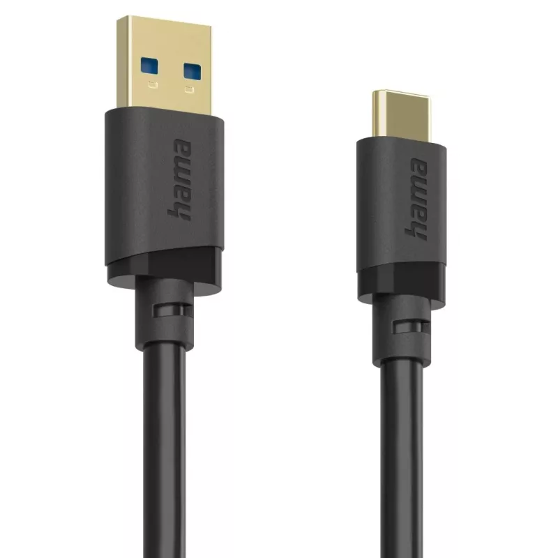 Hama 00202005 USB-kaabel USB 3.2 Gen 1 (3.1 Gen 1) 0,75 m USB A USB C Must