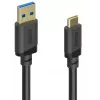 Hama 00202005 USB-kaabel USB 3.2 Gen 1 (3.1 Gen 1) 0,75 m USB A USB C Must