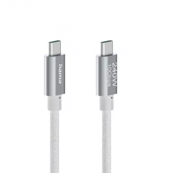 Hama Full-Featured USB-kaabel USB 3.2 Gen 2 (3.1 Gen 2) 1,5 m USB C valge