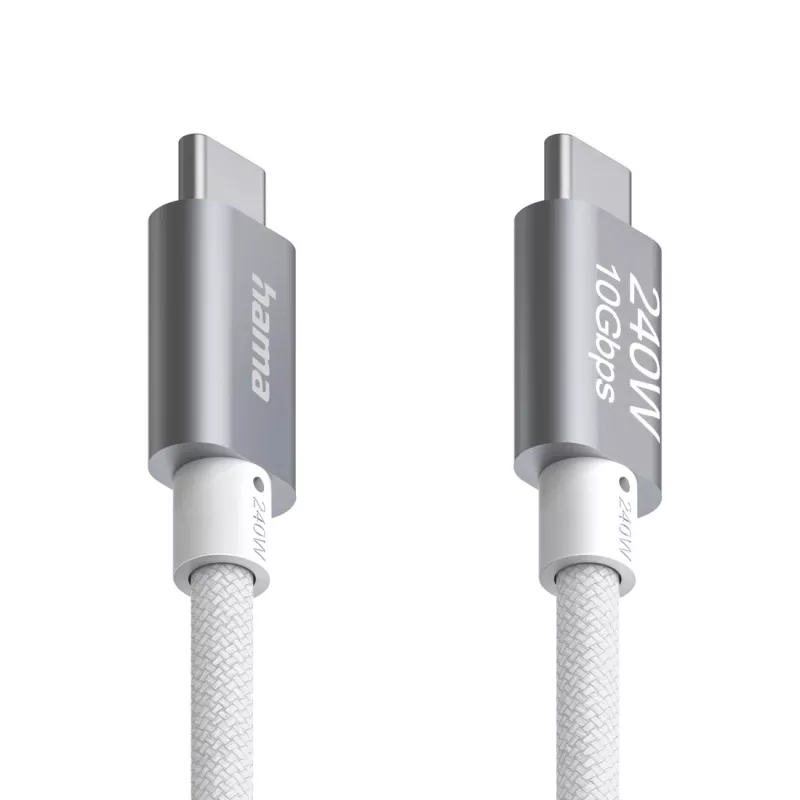 Hama Full-Featured USB-kaabel USB 3.2 Gen 2 (3.1 Gen 2) 1,5 m USB C valge