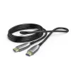 Hama 00202036 HDMI kaabel 15 m HDMI Type A (Standard) Must, Hall, Hõbedane