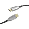 Hama 00202036 HDMI kaabel 15 m HDMI Type A (Standard) Must, Hall, Hõbedane