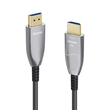 Hama 00202036 HDMI-kaabel 20 m HDMI-tüüp A (standardne) Must, Hall, Hõbedane