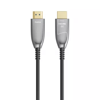 Hama 00202036 HDMI-kaabel 20 m HDMI-tüüp A (standardne) Must, Hall, Hõbedane