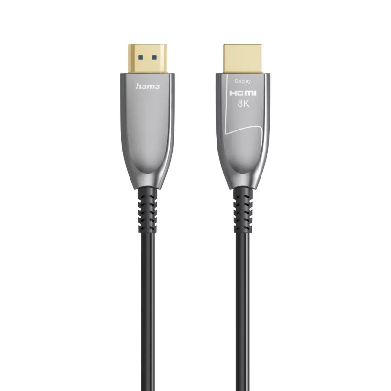 Hama 00202036 HDMI-kaabel 20 m HDMI-tüüp A (standardne) Must, Hall, Hõbedane