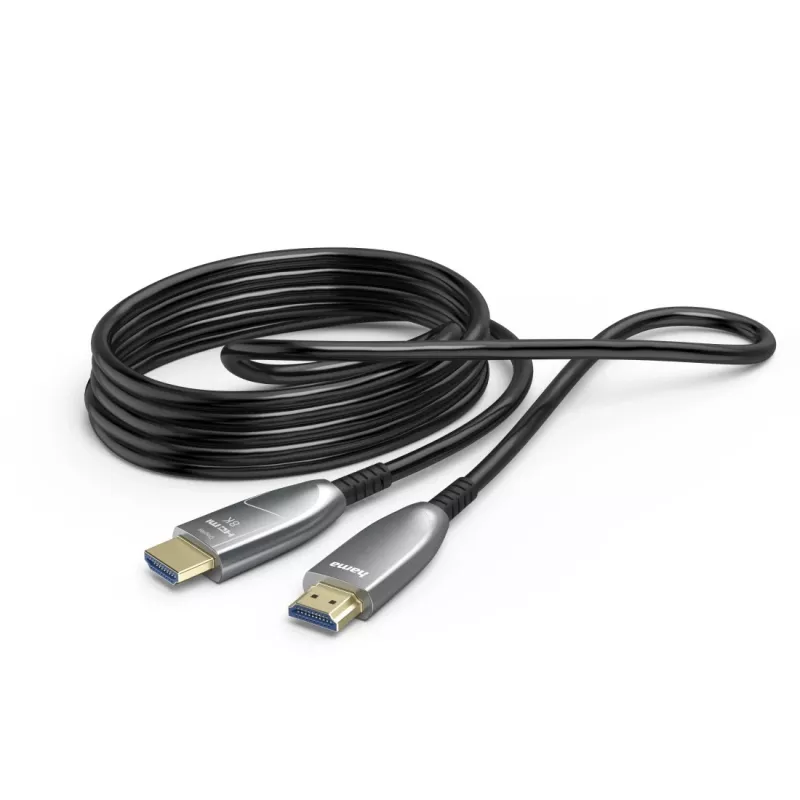 Hama 00202036 HDMI-kaabel 20 m HDMI-tüüp A (standardne) Must, Hall, Hõbedane