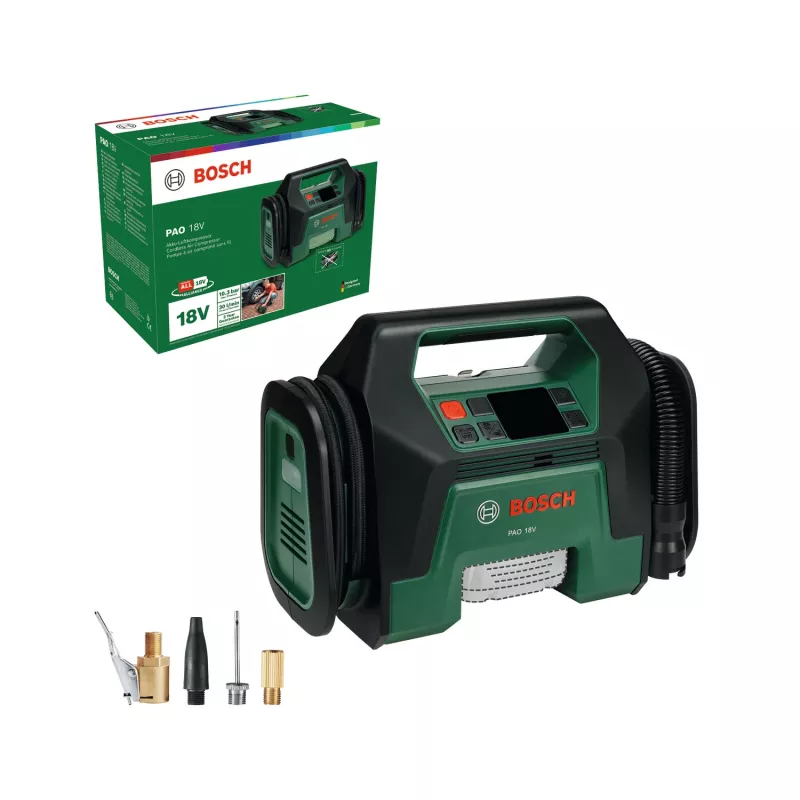 Bosch PAO 18V (ainult tööriist, karp), Universal, 10 bar, 30 l/min, roheline, plast, aku