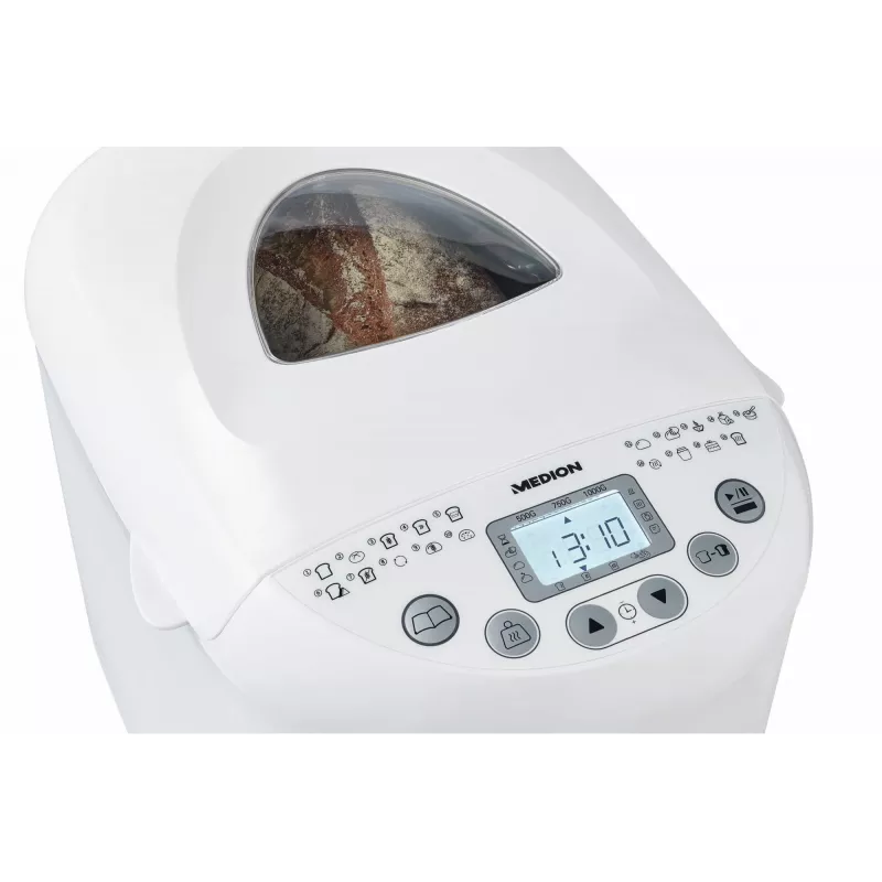 Leivaküpsetaja MEDION MD 11011 550 W Valge 1 kg Digitaalne taimer