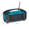 MEDION LIFE E66050 Worksite analoog- ja digitaalraadio must, sinine