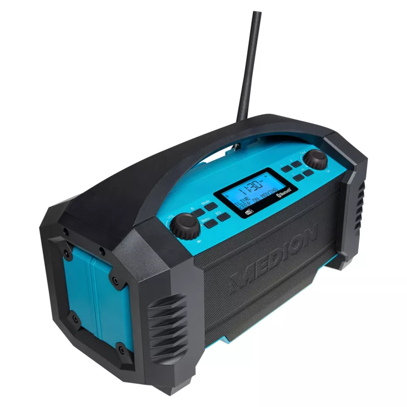 MEDION LIFE E66050 Worksite analoog- ja digitaalraadio must, sinine