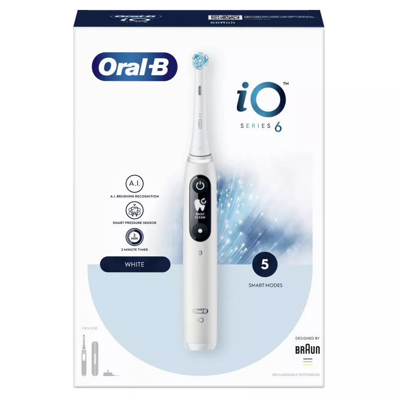 Oral-B iO 80351523 elektriline hambahari Täiskasvanutele Vibreeriv hambahari Must, Sinine