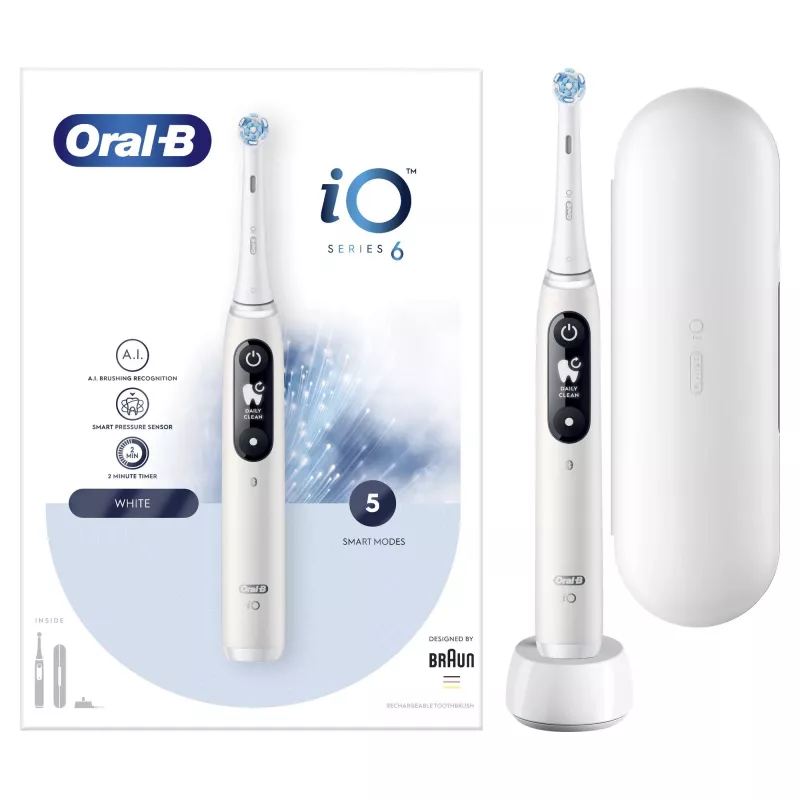 Oral-B iO 80351523 elektriline hambahari Täiskasvanutele Vibreeriv hambahari Must, Sinine