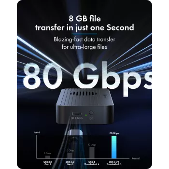 ICY BOX Diamond Case 1980 M.2 NVMe SSD korpus Thunderbolt 5 tehnoloogiaga ja edastuskiirusega kuni 80 Gbps