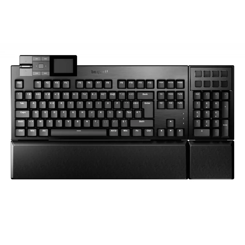 be quiet Dark Mount Silent Tactile FR ISO klaviatuur Mängimine USB AZERTY Prantsuse Must