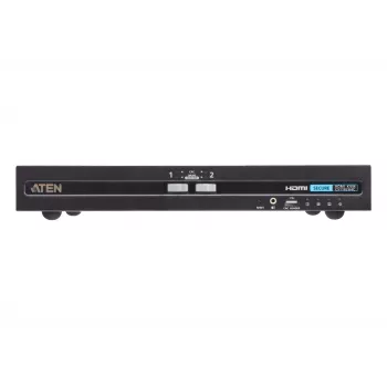 ATEN 2-pordiline USB HDMI turvaline KVM-lüliti CAC-iga, 4K UHD 3840x2160@60Hz, USB klaviatuur/hiir, metallkorpus