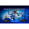 KVM pikendaja ATEN True 4K DP/HDMI optiline KVM 300 m – saatja ja vastuvõtja, DisplayPort/HDMI, USB, 300 m