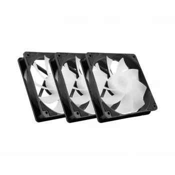 PC korpuse ventilaator MSI MAG F120 ARGB x3 — 120 mm, 1300 RPM, hüdrauliline laager, must