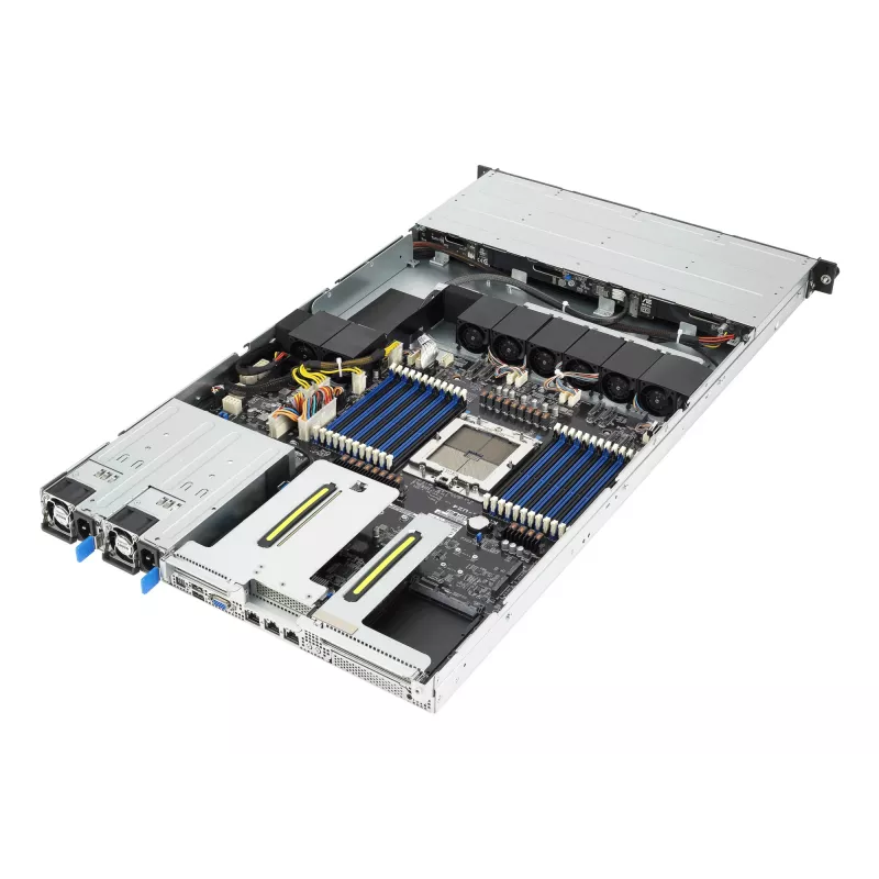ASUS RS501A-E12-RS4 LGA 6096 Rack (1U) Must, Hõbedane