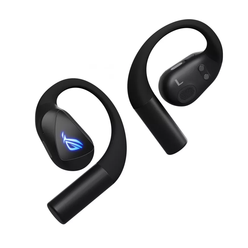 Peakomplekt ASUS ROG Cetra Open Wireless TWS Bluetooth kõrvaklambriga Must, 20–20000 Hz, 116 g