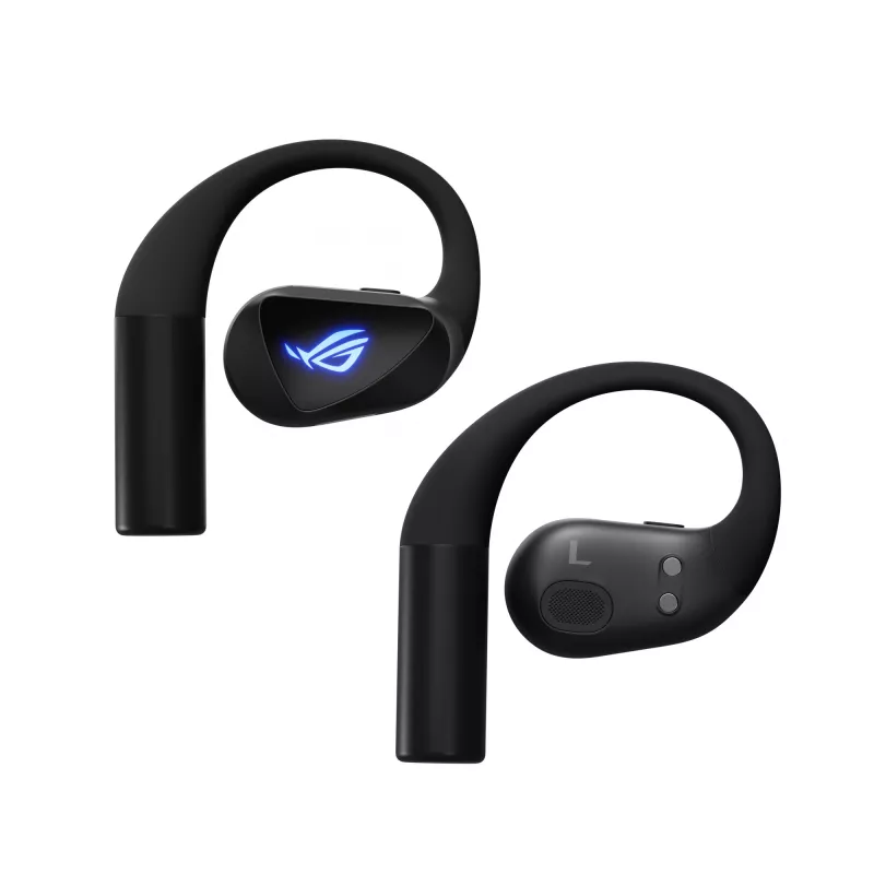 Peakomplekt ASUS ROG Cetra Open Wireless TWS Bluetooth kõrvaklambriga Must, 20–20000 Hz, 116 g