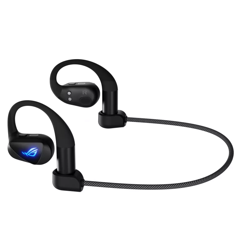 Peakomplekt ASUS ROG Cetra Open Wireless TWS Bluetooth kõrvaklambriga Must, 20–20000 Hz, 116 g