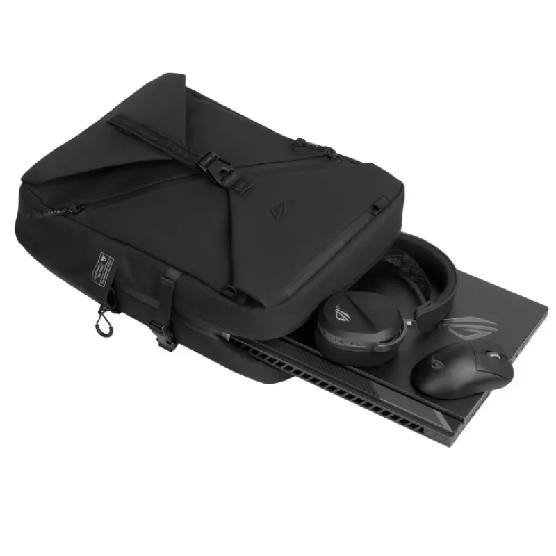 Seljakott sülearvutile ASUS ROG Archer Backpack 16 BP2600 — sobib 40,6 cm (16 tolli) sülearvutile, polüester ja nahk, must