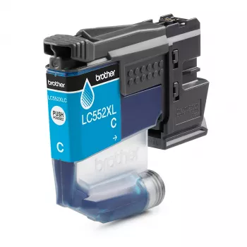 Tindikassett Brother LC552XLC, originaal tsüaan pigmenttint, üksikpakend, tootlikkus 1500 lehekülge