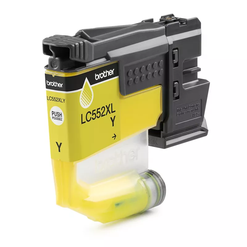 Originaal Brother LC552XLY tindikassett, kollane, pigmendipõhine, üksikpakend, 1500 lehekülge