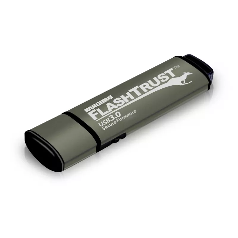 Kanguru FlashTrust™ USB 3.0 16 GB |Turvaline mälupulk| Turvaline püsivara | Füüsiline kirjutuskaitse lüliti |Kaitseb BadUSB eest | Vastavus NIST-i nõuetele